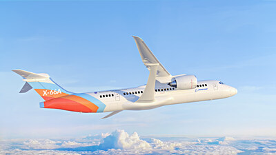NASA and Boeing unveiled the new X-66A livery at EAA AirVenture Oshkosh. (Image: Boeing) NASA and Boeing unveiled the new X-66A livery at EAA AirVenture Oshkosh. (Image: Boeing)