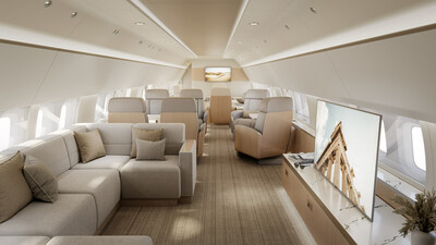 With Boeing Business Jet Select, Boeing is offering customers a wide range of pre-designed cabin layouts and configurations to expedite installation, while lowering the total purchase price of the airplane. With Boeing Business Jet Select, Boeing is offering customers a wide range of pre-designed cabin layouts and configurations to expedite installation, while lowering the total purchase price of the airplane.