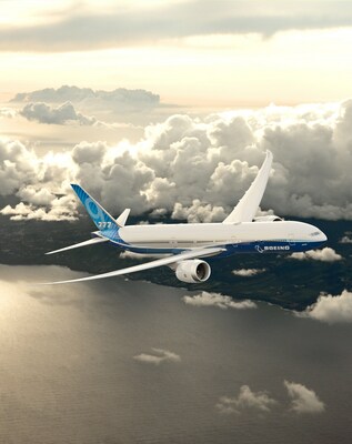 Boeing’s widebody 777-9 flight-test airplane will perform in the flying display and be on static display at the Dubai Airshow. The world's largest and most efficient twin-engine jet, the 777-9 is based on the industry’s most successful twin-aisle family – the 777 – with advanced technologies from the 787 Dreamliner. (Image: Boeing) Boeing’s widebody 777-9 flight-test airplane will perform in the flying display and be on static display at the Dubai Airshow. The world's largest and most efficient twin-engine jet, the 777-9 is based on the industry’s most successful twin-aisle family – the 777 – with advanced technologies from the 787 Dreamliner. (Image: Boeing)
