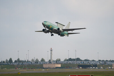 A Boeing flight-test crew conducted functional checks during the aircraft’s first flight from Birmingham Airport, marking a significant milestone in the programme’s test and evaluation phase. (Boeing image) (PRNewsfoto/Boeing) A Boeing flight-test crew conducted functional checks during the aircraft’s first flight from Birmingham Airport, marking a significant milestone in the programme’s test and evaluation phase. (Boeing image) (PRNewsfoto/Boeing)