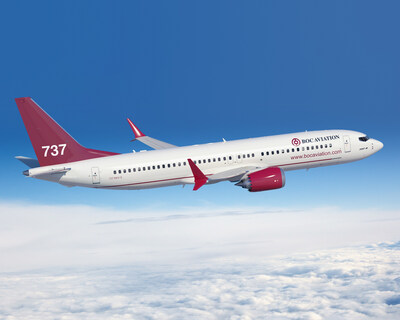 A rendering of BOC Aviation's 737-8 is depicted here. (Boeing image) A rendering of BOC Aviation's 737-8 is depicted here. (Boeing image)