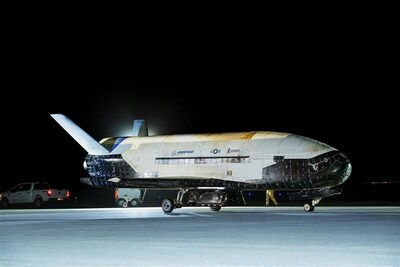 Boeing-Built X-37B Spaceplane lands at Vandenberg Space Force Base to complete its seventh mission on March 7, 2025. It is slated to launch for its eight mission no earlier than August 21, 2025. (Image courtesy of the U.S. Space Force)